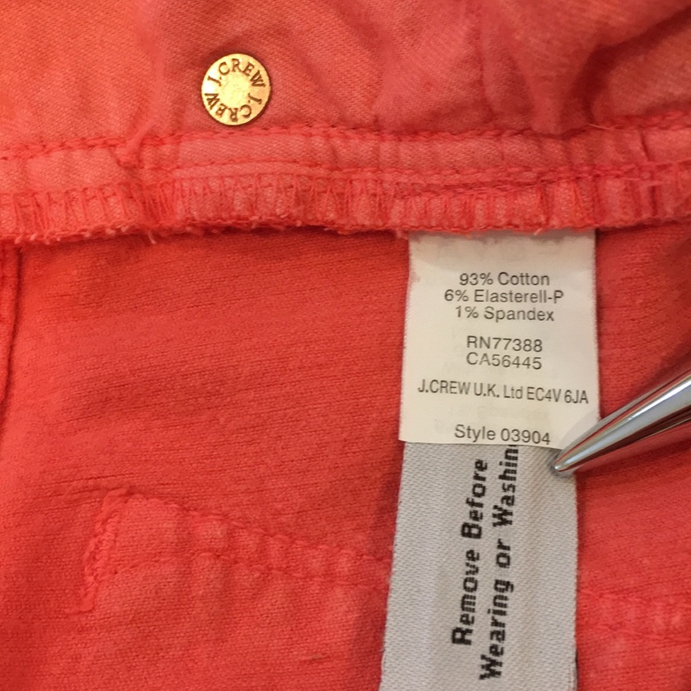 Jcrew toothpick ankle skinny corduroy size 26 - Picture 16 of 16